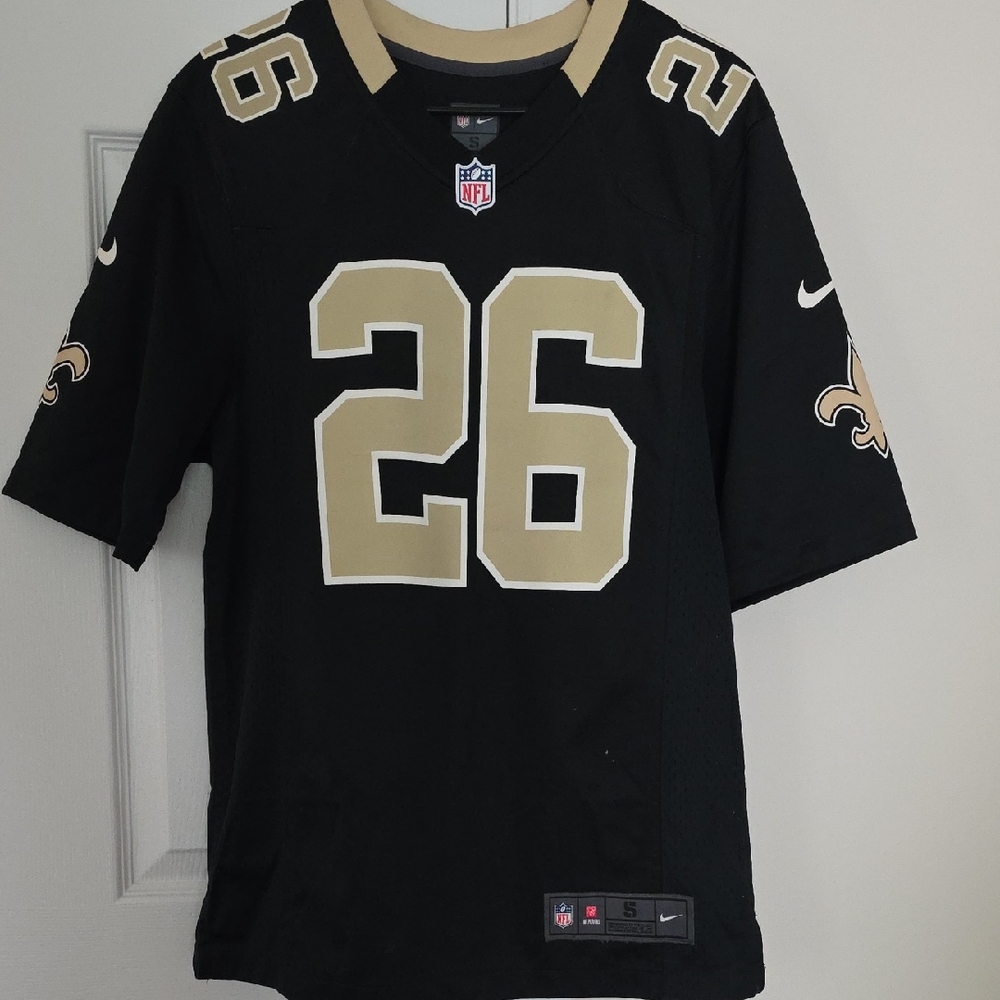Nike Black and Gold Football Jersey